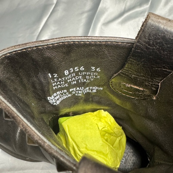 BOEMOS $360 Brown Leather Studded Mid Calf Pull On Boots
Made in Italy Size 36 - Picture 6 of 8